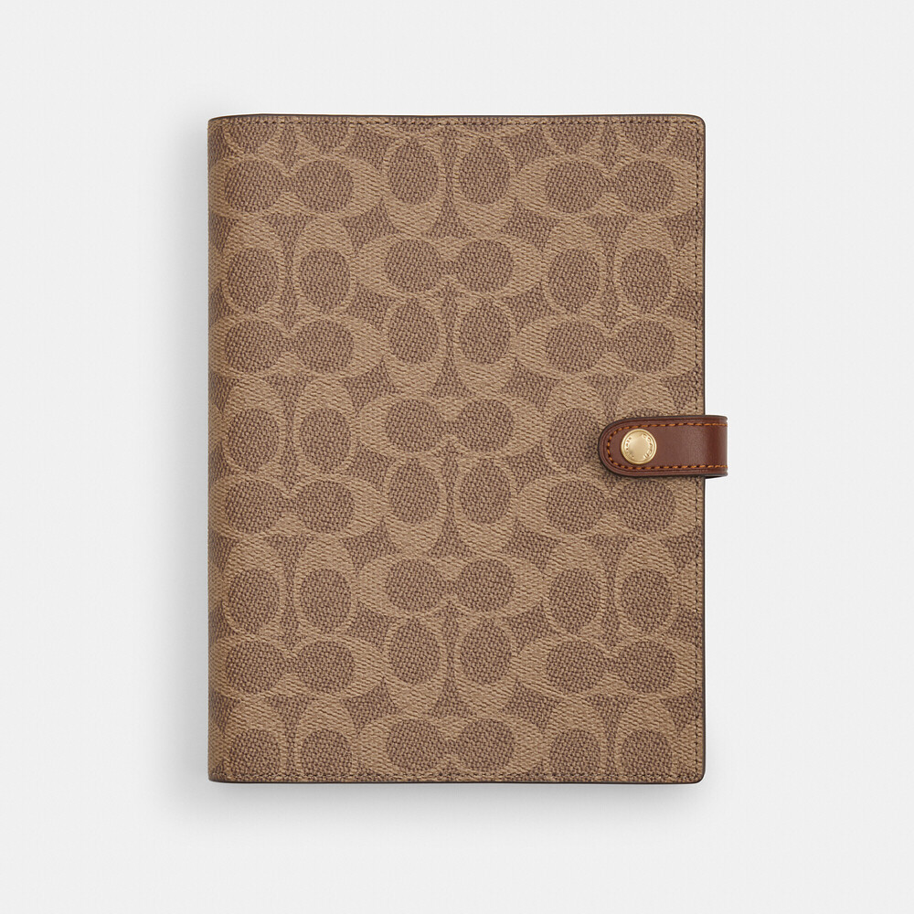Coach Outlet Notebook In Signature Canvas